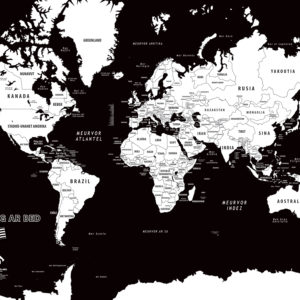 Carte design des nations du monde en breton