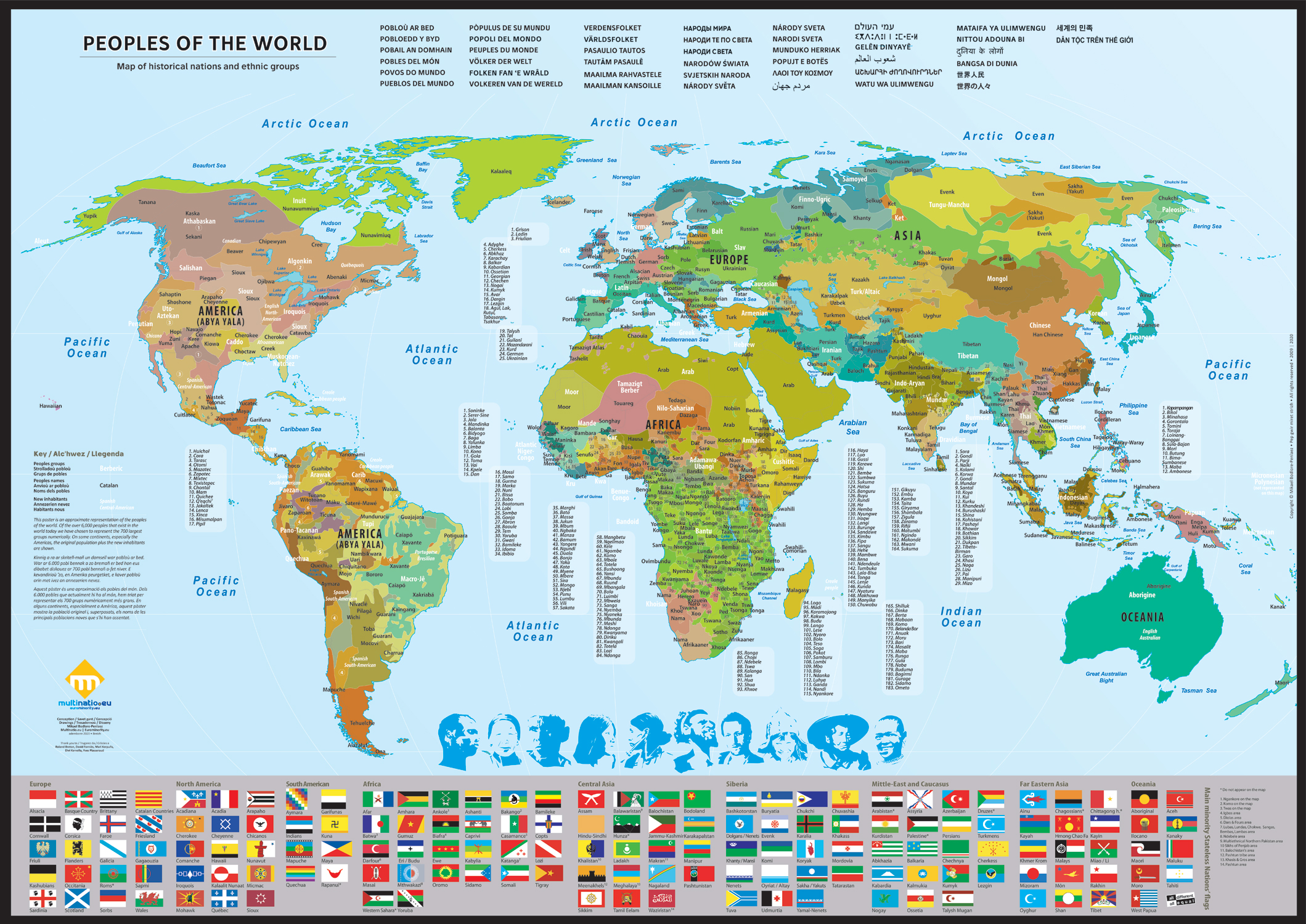 Carte des peuples du monde