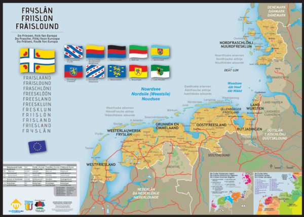 Carte de la Frise (Fryslân)