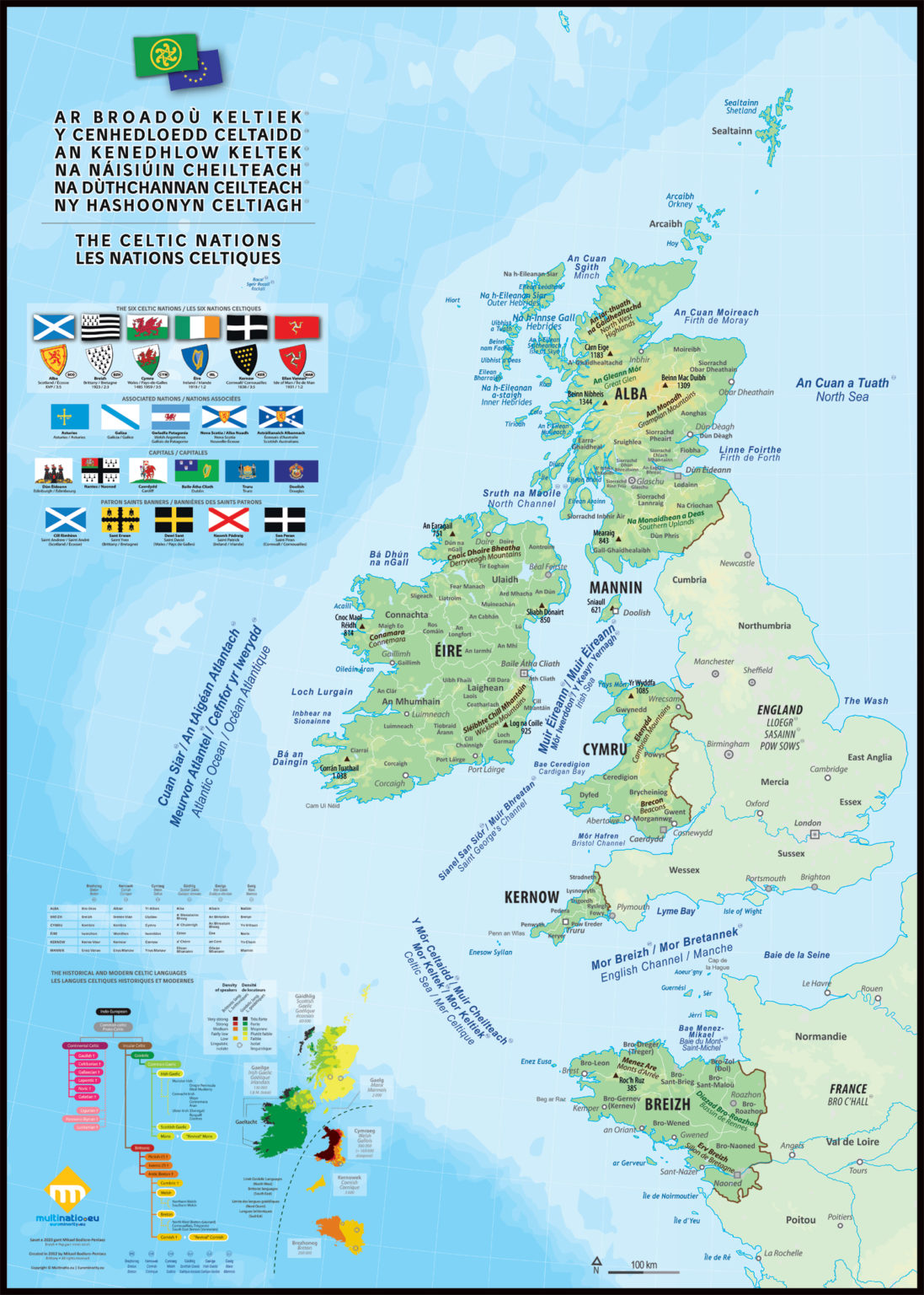 Les six nations celtiques carte multilingue Geobreizh Les six nations celtiques carte multilingue Geobreizh