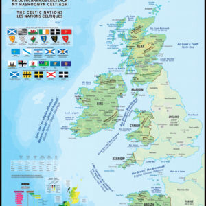 Les six nations celtiques carte multilingue