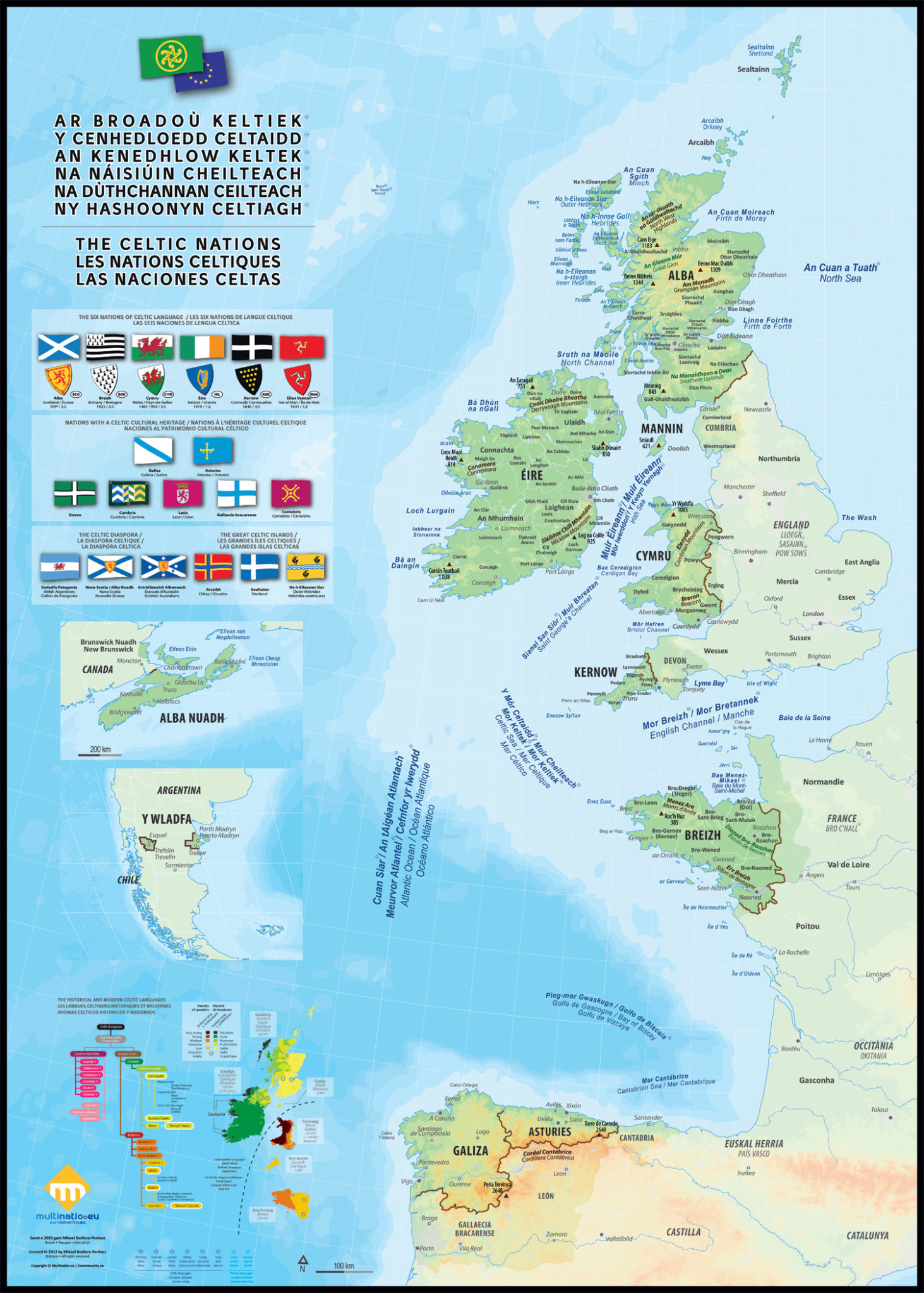 Les nations celtiques cartes, drapeaux et langues (version 2) Geobreizh Les nations celtiques cartes, drapeaux et langues (version 2) Geobreizh