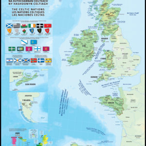 Les nations celtiques : cartes, drapeaux et langues (version 2)