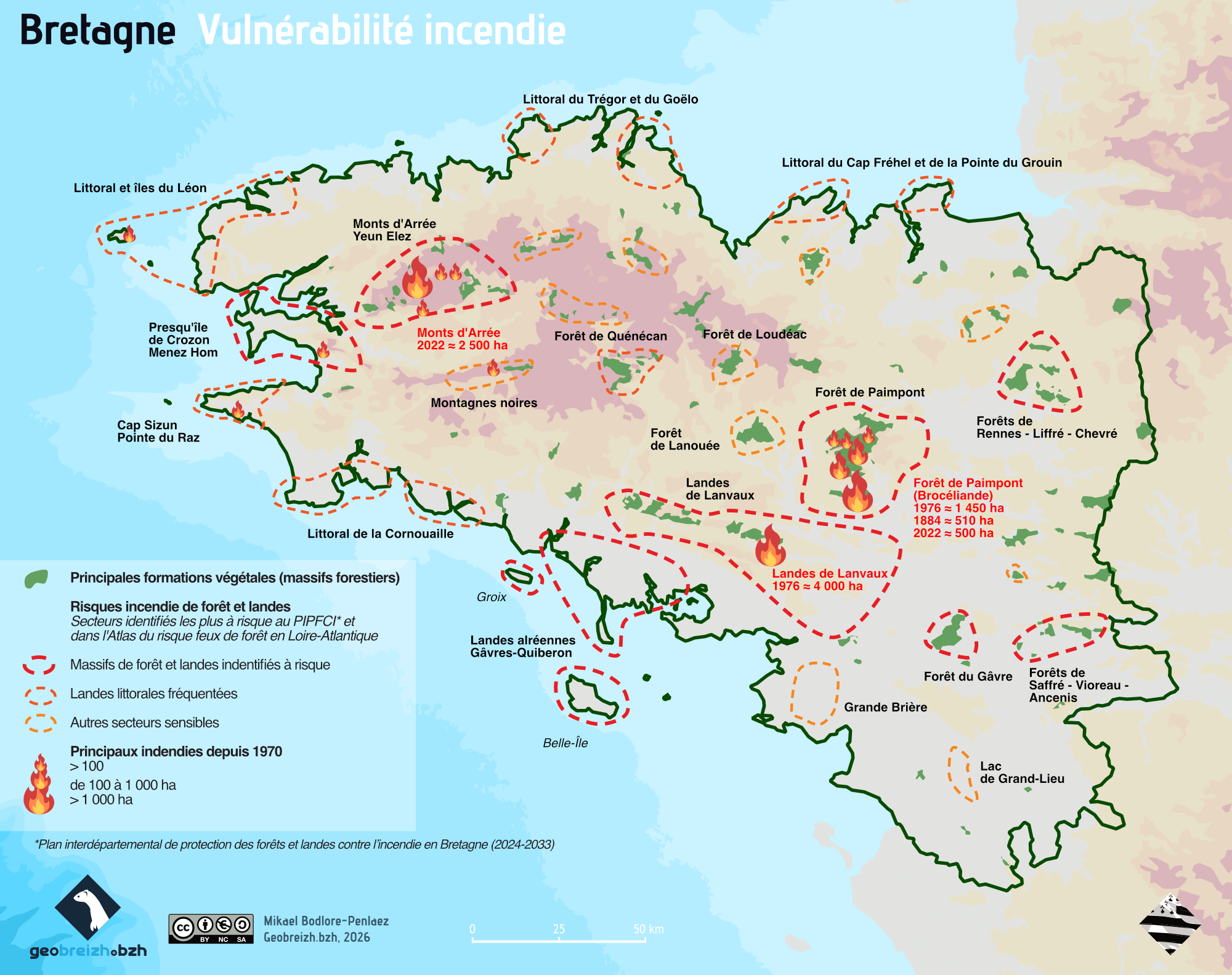Des Monts d’Arrée à la Gironde : la Bretagne peut-elle connaître un incendie hors norme ?